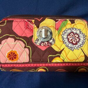 Vera Bradley Retired Buttercup Pattern Turn‎ Lock Wallet